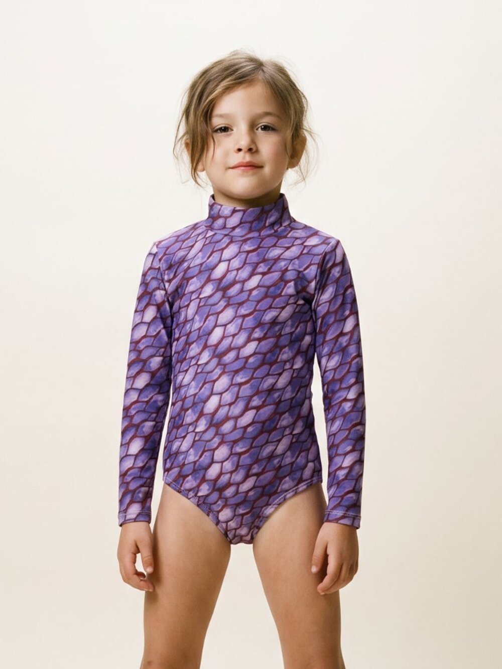Mott50 Kids Swim One Piece - Purple and Pink